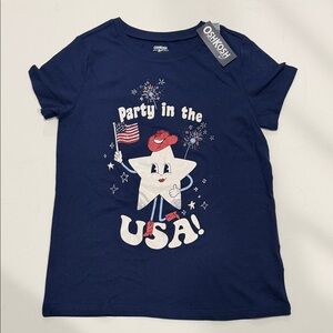 OshKosh B'gosh Navy Patriotic Star Graphic Tee